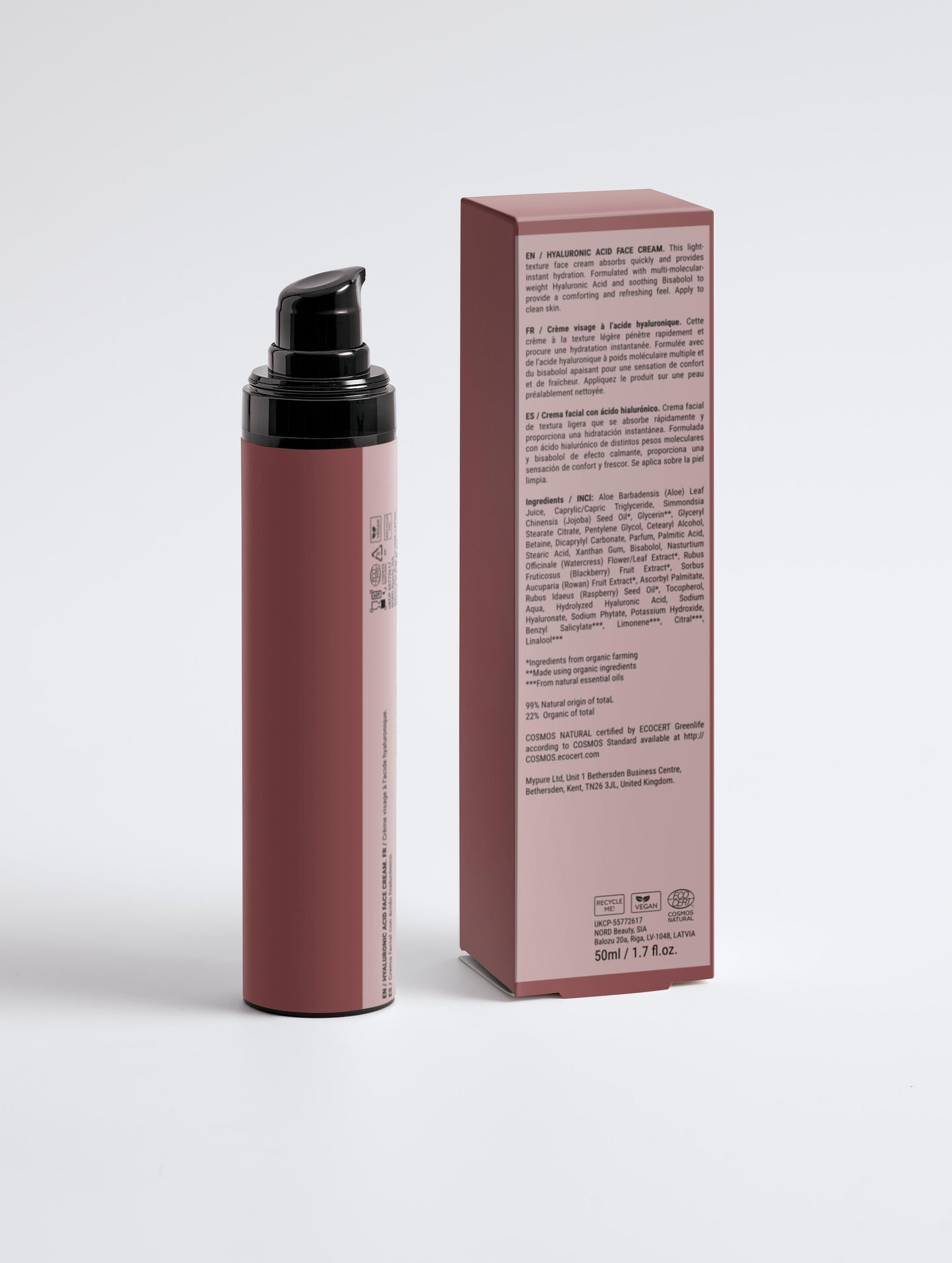 Opalescent Hyaluronic Acid Face Cream For Men
