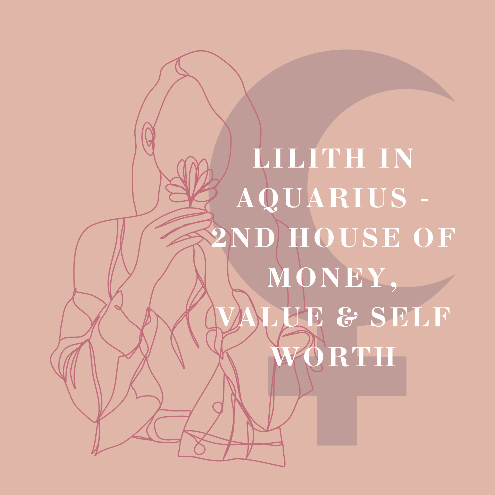 Lilith in Aquarius - 2nd House of Money, Value & Self Worth