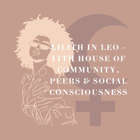 Lilith in Leo - 11th House of Community, Peers & Social Consciousness