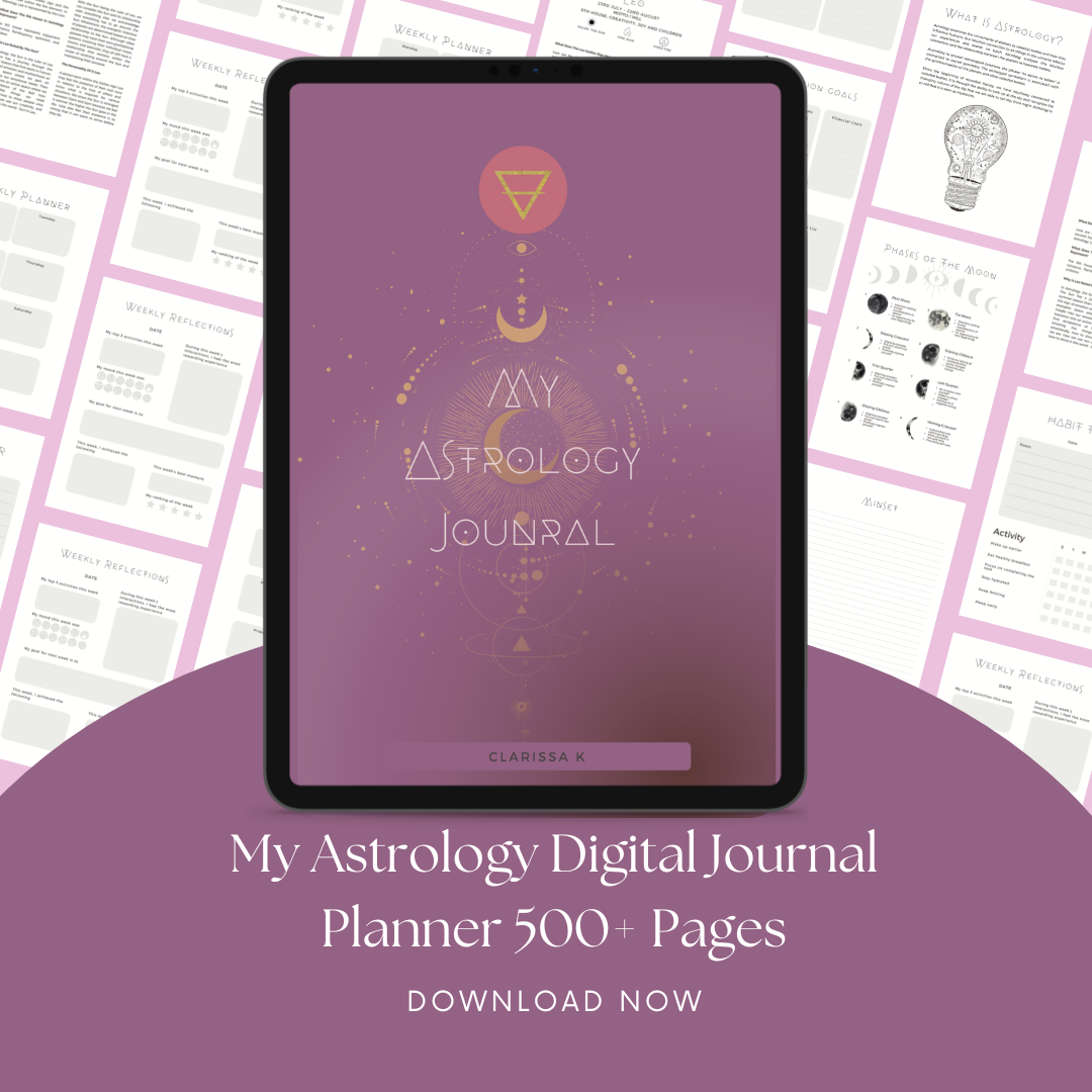 My Astrology Digital Journal & Manifestation Planner 500+ Pages Purple