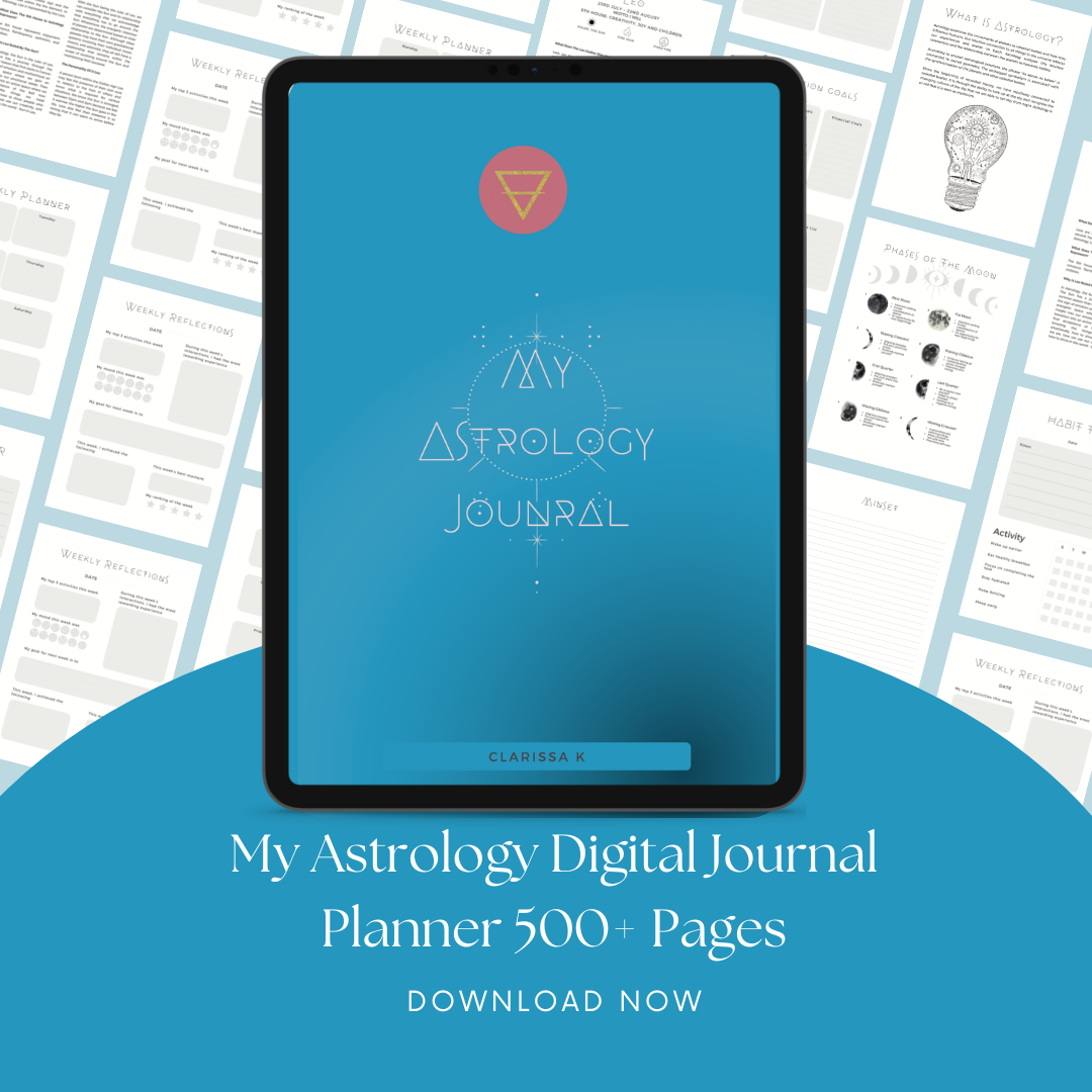 My Astrology Digital Journal & Manifestation Planner 500+ Pages Blue